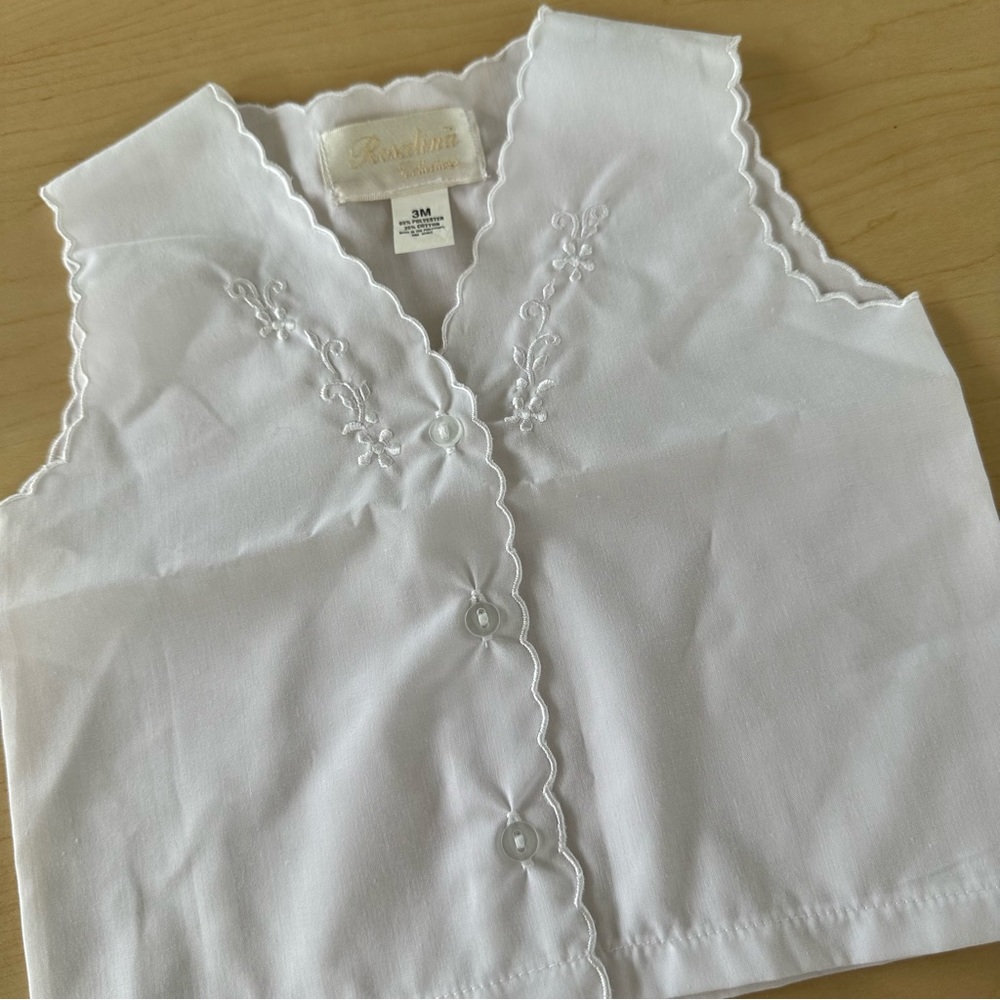 Rosalina Collection White Embroidered Vest Top | 3M - Picture 2 of 5